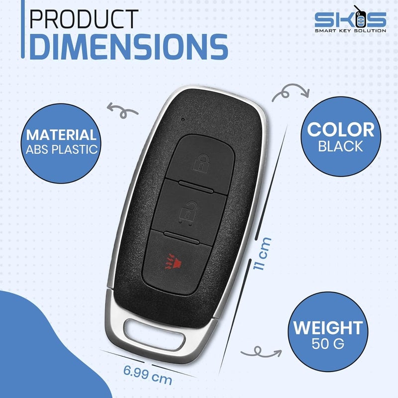 Smart Key Solution 3B Replacement for Nissan Kicks Rogue Pathfinder Ariya Key Fob Remote Control 2022 2023 2024 3 Buttons 434MHz KR5TXPZ1 - Image 4